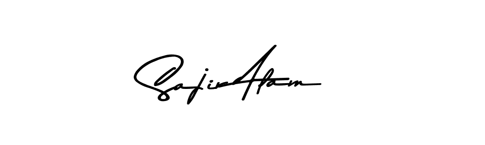 Use a signature maker to create a handwritten signature online. With this signature software, you can design (Asem Kandis PERSONAL USE) your own signature for name Sajir Alam. Sajir Alam signature style 9 images and pictures png