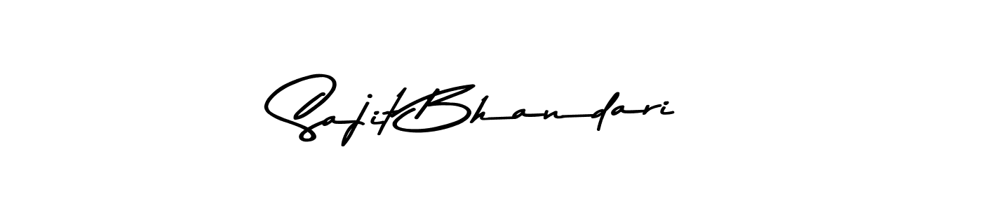 Asem Kandis PERSONAL USE is a professional signature style that is perfect for those who want to add a touch of class to their signature. It is also a great choice for those who want to make their signature more unique. Get Sajit Bhandari name to fancy signature for free. Sajit Bhandari signature style 9 images and pictures png