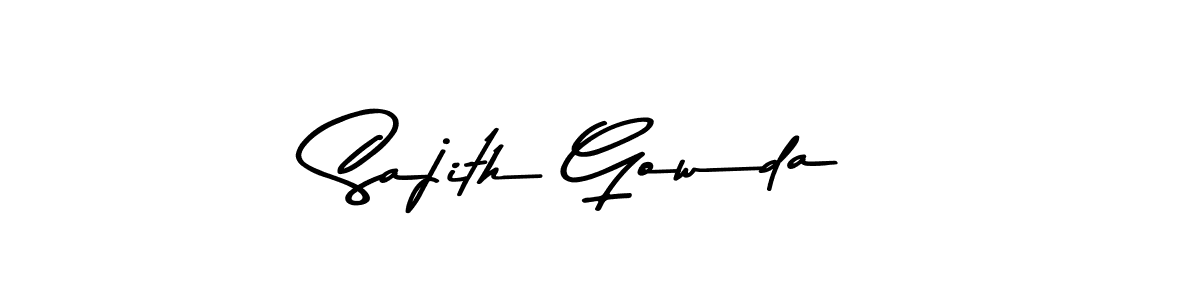 How to make Sajith Gowda signature? Asem Kandis PERSONAL USE is a professional autograph style. Create handwritten signature for Sajith Gowda name. Sajith Gowda signature style 9 images and pictures png