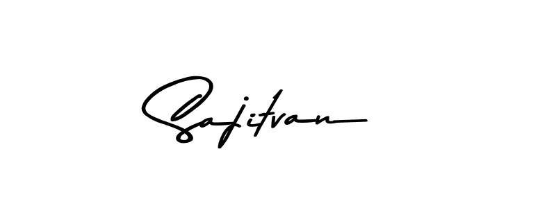 How to make Sajitvan signature? Asem Kandis PERSONAL USE is a professional autograph style. Create handwritten signature for Sajitvan name. Sajitvan signature style 9 images and pictures png