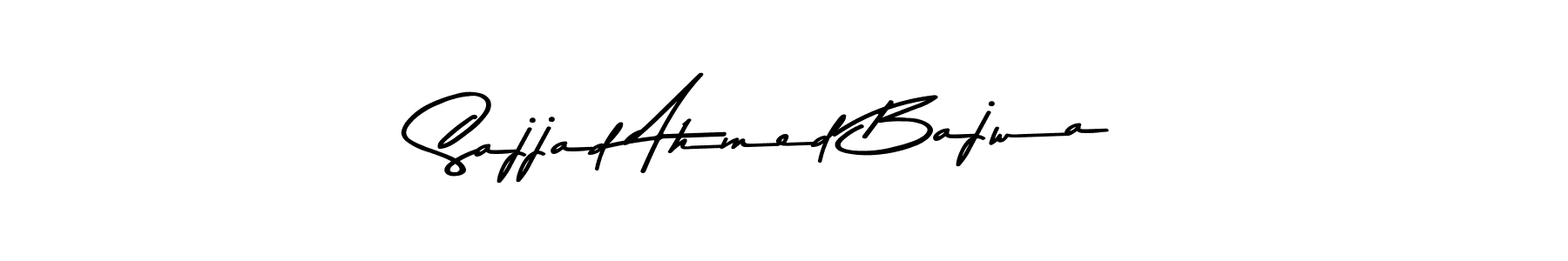 How to make Sajjad Ahmed Bajwa name signature. Use Asem Kandis PERSONAL USE style for creating short signs online. This is the latest handwritten sign. Sajjad Ahmed Bajwa signature style 9 images and pictures png