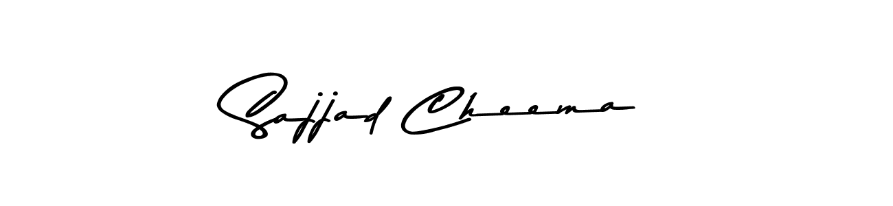 Create a beautiful signature design for name Sajjad Cheema. With this signature (Asem Kandis PERSONAL USE) fonts, you can make a handwritten signature for free. Sajjad Cheema signature style 9 images and pictures png