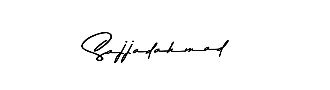 Create a beautiful signature design for name Sajjadahmad. With this signature (Asem Kandis PERSONAL USE) fonts, you can make a handwritten signature for free. Sajjadahmad signature style 9 images and pictures png