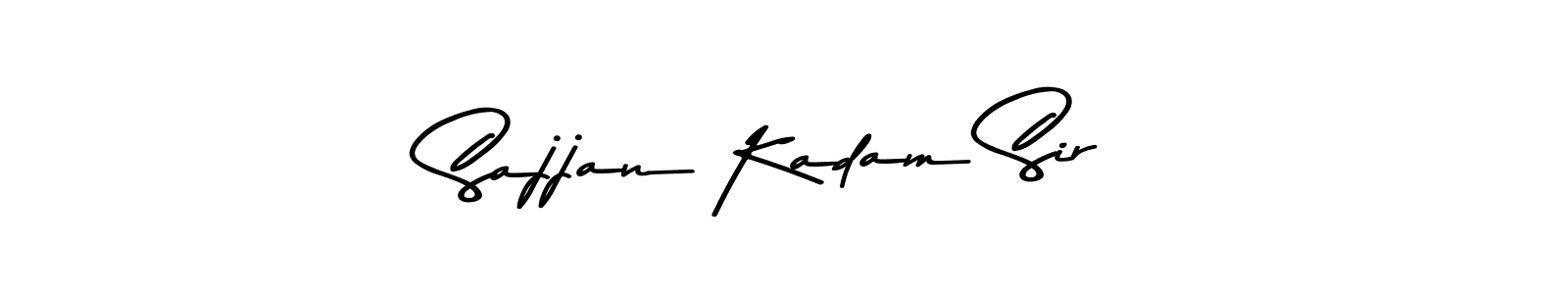 The best way (Asem Kandis PERSONAL USE) to make a short signature is to pick only two or three words in your name. The name Sajjan Kadam Sir include a total of six letters. For converting this name. Sajjan Kadam Sir signature style 9 images and pictures png