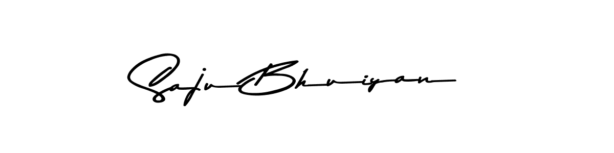 How to make Saju Bhuiyan name signature. Use Asem Kandis PERSONAL USE style for creating short signs online. This is the latest handwritten sign. Saju Bhuiyan signature style 9 images and pictures png