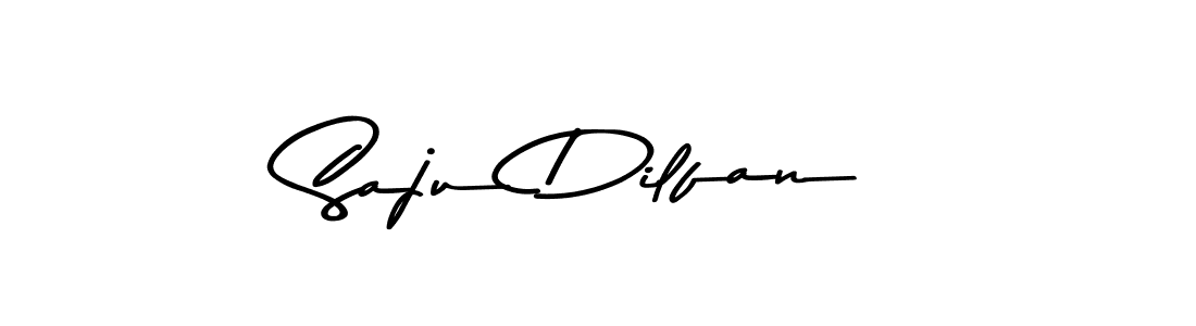 Design your own signature with our free online signature maker. With this signature software, you can create a handwritten (Asem Kandis PERSONAL USE) signature for name Saju Dilfan. Saju Dilfan signature style 9 images and pictures png