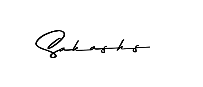 Create a beautiful signature design for name Sakashs. With this signature (Asem Kandis PERSONAL USE) fonts, you can make a handwritten signature for free. Sakashs signature style 9 images and pictures png