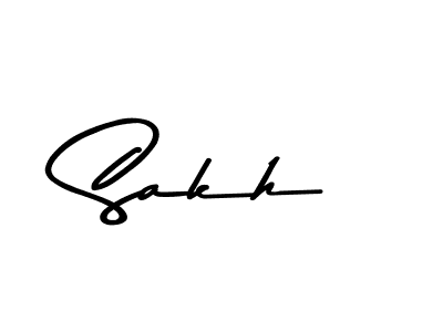 How to make Sakh name signature. Use Asem Kandis PERSONAL USE style for creating short signs online. This is the latest handwritten sign. Sakh signature style 9 images and pictures png