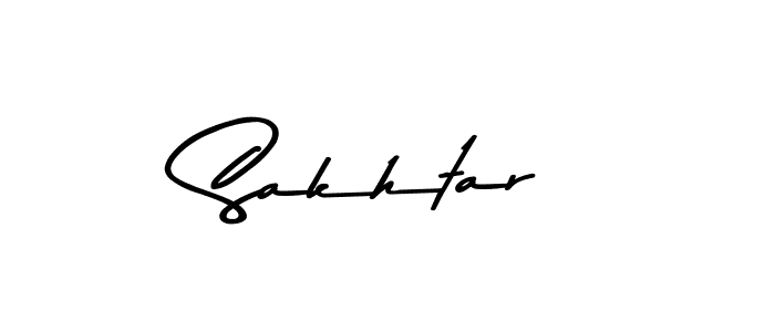 Design your own signature with our free online signature maker. With this signature software, you can create a handwritten (Asem Kandis PERSONAL USE) signature for name Sakhtar. Sakhtar signature style 9 images and pictures png