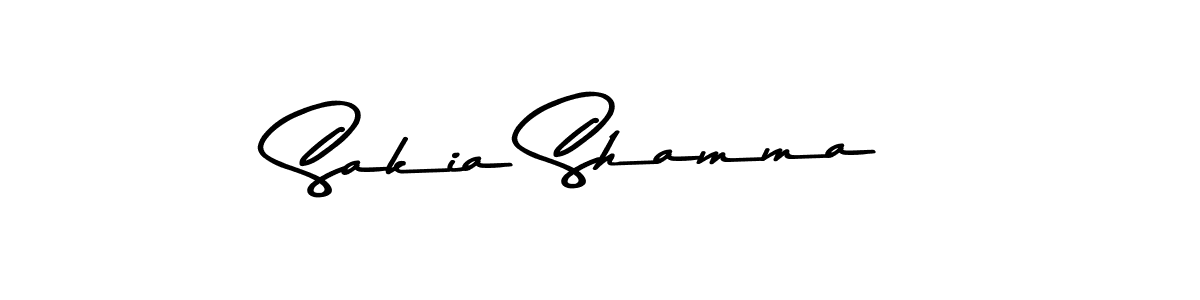 Design your own signature with our free online signature maker. With this signature software, you can create a handwritten (Asem Kandis PERSONAL USE) signature for name Sakia Shamma. Sakia Shamma signature style 9 images and pictures png