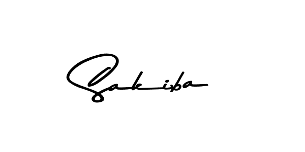 Use a signature maker to create a handwritten signature online. With this signature software, you can design (Asem Kandis PERSONAL USE) your own signature for name Sakiba. Sakiba signature style 9 images and pictures png