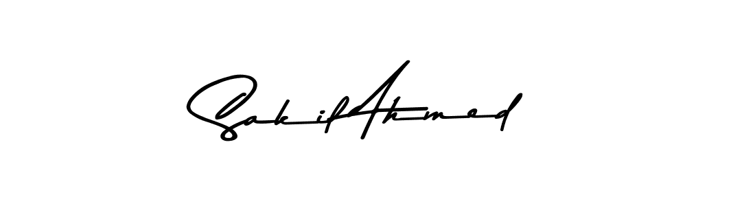 Sakil Ahmed stylish signature style. Best Handwritten Sign (Asem Kandis PERSONAL USE) for my name. Handwritten Signature Collection Ideas for my name Sakil Ahmed. Sakil Ahmed signature style 9 images and pictures png