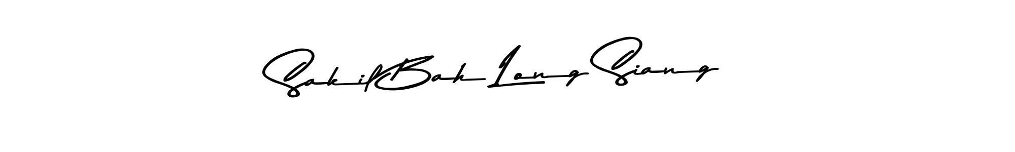 Sakil Bah Long Siang stylish signature style. Best Handwritten Sign (Asem Kandis PERSONAL USE) for my name. Handwritten Signature Collection Ideas for my name Sakil Bah Long Siang. Sakil Bah Long Siang signature style 9 images and pictures png