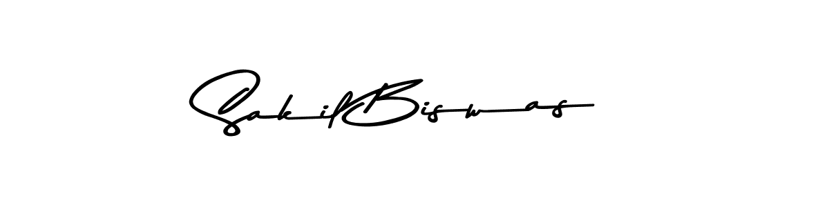 Sakil Biswas stylish signature style. Best Handwritten Sign (Asem Kandis PERSONAL USE) for my name. Handwritten Signature Collection Ideas for my name Sakil Biswas. Sakil Biswas signature style 9 images and pictures png