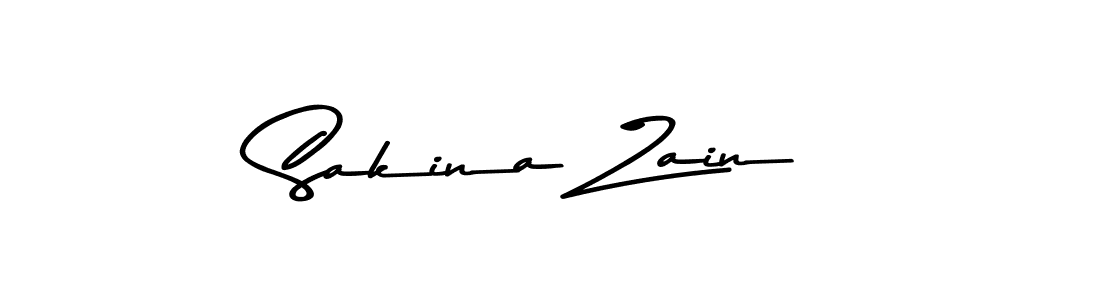 Make a beautiful signature design for name Sakina Zain. With this signature (Asem Kandis PERSONAL USE) style, you can create a handwritten signature for free. Sakina Zain signature style 9 images and pictures png