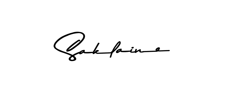 Also we have Saklaine name is the best signature style. Create professional handwritten signature collection using Asem Kandis PERSONAL USE autograph style. Saklaine signature style 9 images and pictures png