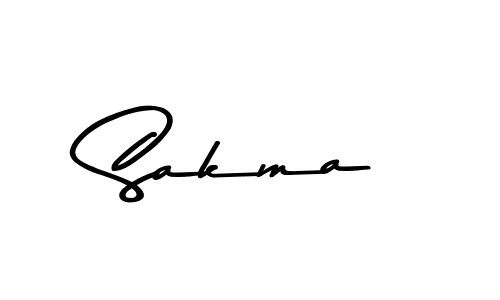 Sakma stylish signature style. Best Handwritten Sign (Asem Kandis PERSONAL USE) for my name. Handwritten Signature Collection Ideas for my name Sakma. Sakma signature style 9 images and pictures png