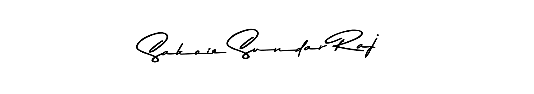 Design your own signature with our free online signature maker. With this signature software, you can create a handwritten (Asem Kandis PERSONAL USE) signature for name Sakoie Sundar Raj. Sakoie Sundar Raj signature style 9 images and pictures png