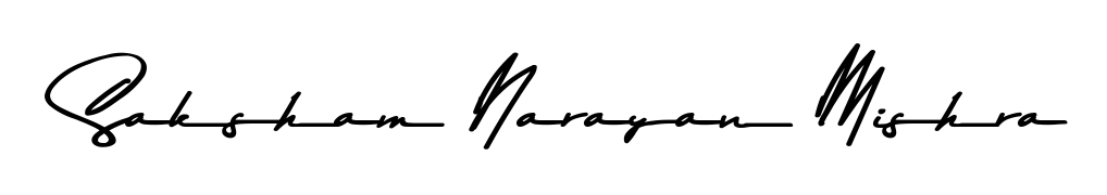 Generate high-definition signature styles for Saksham Narayan Mishra. The Asem Kandis PERSONAL USE typeface ensures crisp legibility and sophisticated design. Saksham Narayan Mishra signature style 9 images and pictures png