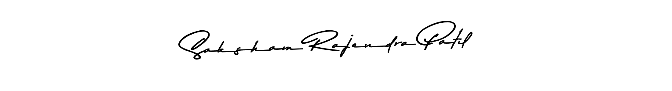 The best way (Asem Kandis PERSONAL USE) to make a short signature is to pick only two or three words in your name. The name Saksham Rajendra Patil include a total of six letters. For converting this name. Saksham Rajendra Patil signature style 9 images and pictures png