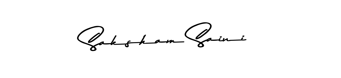 Make a beautiful signature design for name Saksham Saini. Use this online signature maker to create a handwritten signature for free. Saksham Saini signature style 9 images and pictures png