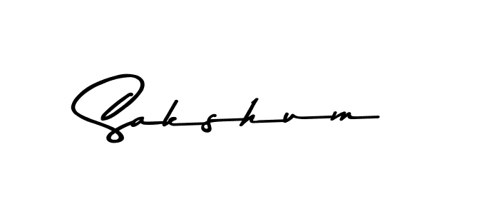 Also we have Sakshum name is the best signature style. Create professional handwritten signature collection using Asem Kandis PERSONAL USE autograph style. Sakshum signature style 9 images and pictures png
