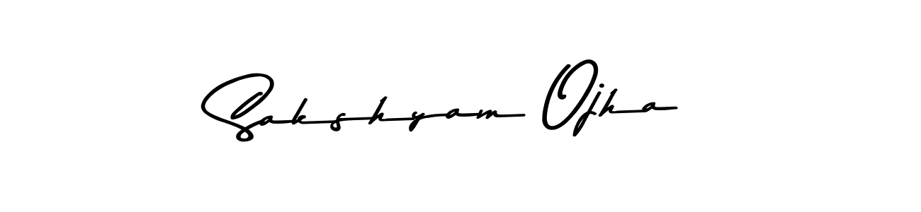Design your own signature with our free online signature maker. With this signature software, you can create a handwritten (Asem Kandis PERSONAL USE) signature for name Sakshyam Ojha. Sakshyam Ojha signature style 9 images and pictures png