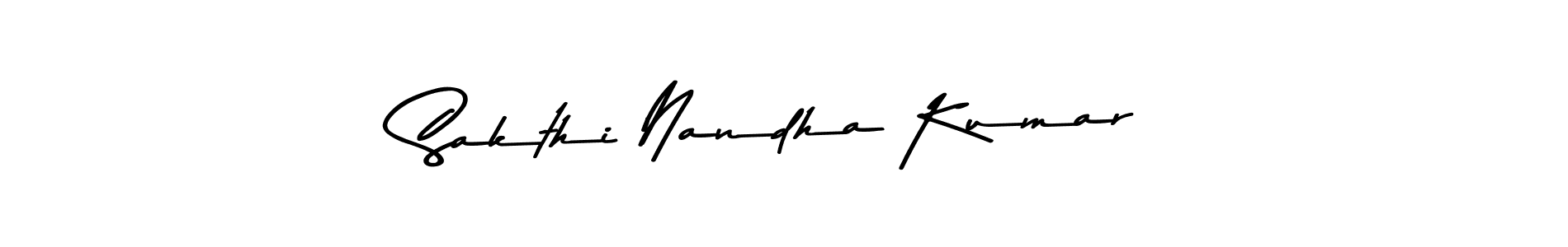 Use a signature maker to create a handwritten signature online. With this signature software, you can design (Asem Kandis PERSONAL USE) your own signature for name Sakthi Nandha Kumar. Sakthi Nandha Kumar signature style 9 images and pictures png
