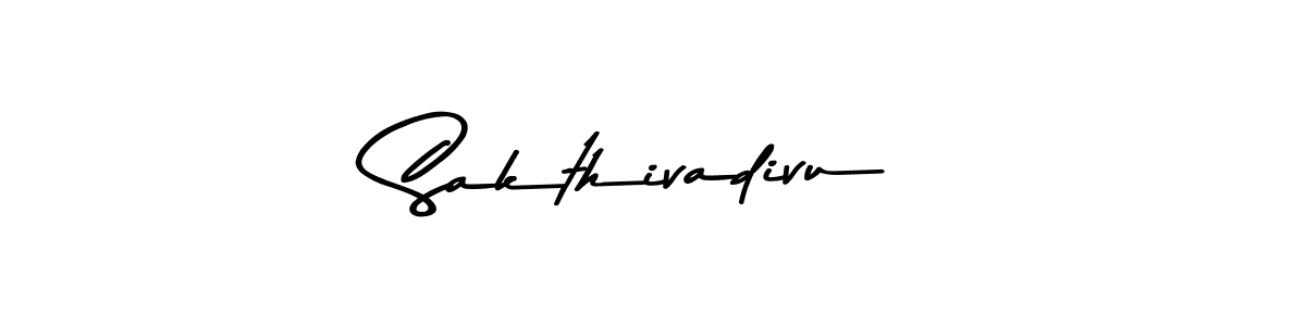 How to make Sakthivadivu signature? Asem Kandis PERSONAL USE is a professional autograph style. Create handwritten signature for Sakthivadivu name. Sakthivadivu signature style 9 images and pictures png