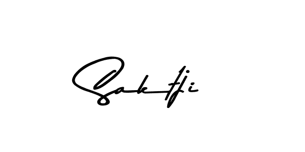 Use a signature maker to create a handwritten signature online. With this signature software, you can design (Asem Kandis PERSONAL USE) your own signature for name Saktji. Saktji signature style 9 images and pictures png
