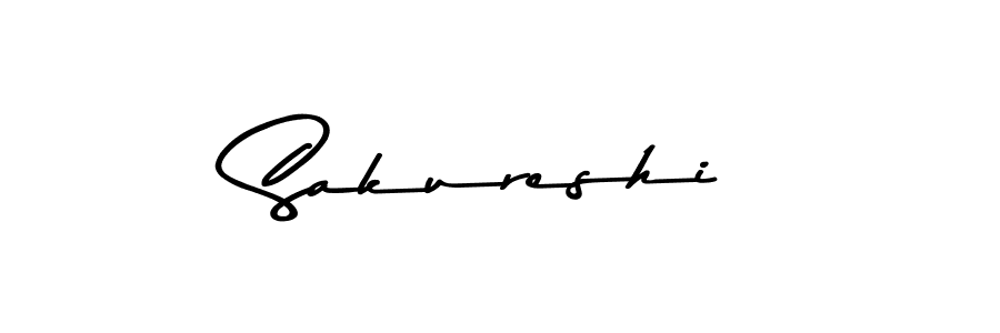 Sakureshi stylish signature style. Best Handwritten Sign (Asem Kandis PERSONAL USE) for my name. Handwritten Signature Collection Ideas for my name Sakureshi. Sakureshi signature style 9 images and pictures png
