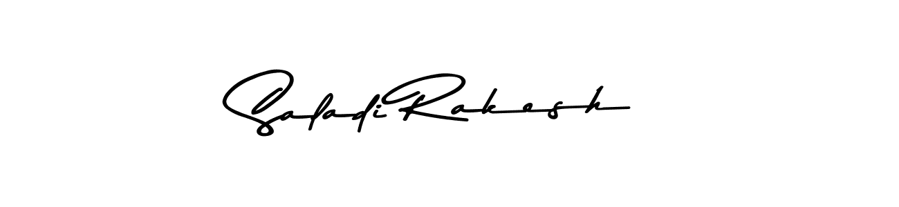 Also You can easily find your signature by using the search form. We will create Saladi Rakesh name handwritten signature images for you free of cost using Asem Kandis PERSONAL USE sign style. Saladi Rakesh signature style 9 images and pictures png