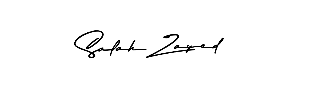 How to make Salah Zayed name signature. Use Asem Kandis PERSONAL USE style for creating short signs online. This is the latest handwritten sign. Salah Zayed signature style 9 images and pictures png