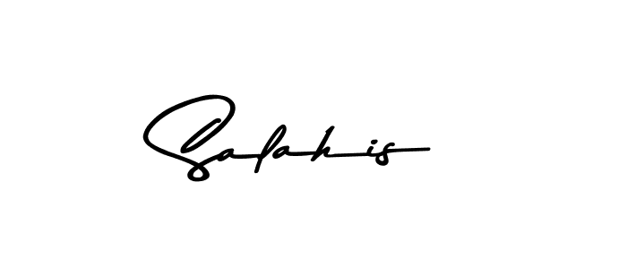 Make a beautiful signature design for name Salahis. With this signature (Asem Kandis PERSONAL USE) style, you can create a handwritten signature for free. Salahis signature style 9 images and pictures png