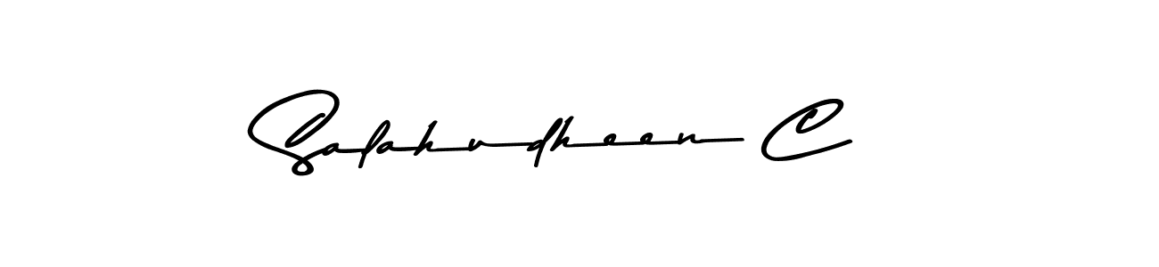 Salahudheen C stylish signature style. Best Handwritten Sign (Asem Kandis PERSONAL USE) for my name. Handwritten Signature Collection Ideas for my name Salahudheen C. Salahudheen C signature style 9 images and pictures png