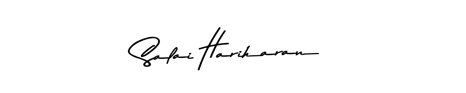 Create a beautiful signature design for name Salai Hariharan. With this signature (Asem Kandis PERSONAL USE) fonts, you can make a handwritten signature for free. Salai Hariharan signature style 9 images and pictures png