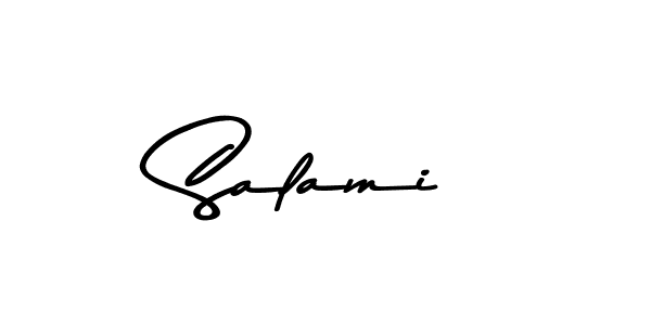 Design your own signature with our free online signature maker. With this signature software, you can create a handwritten (Asem Kandis PERSONAL USE) signature for name Salami. Salami signature style 9 images and pictures png