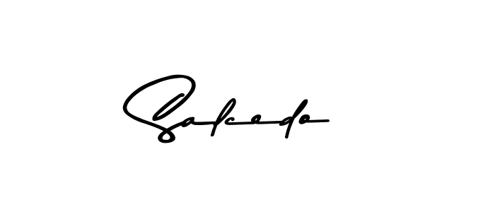 Make a beautiful signature design for name Salcedo. With this signature (Asem Kandis PERSONAL USE) style, you can create a handwritten signature for free. Salcedo signature style 9 images and pictures png