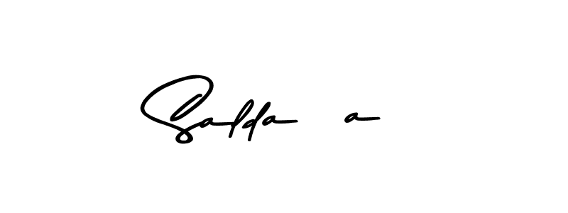 Also we have Saldaña name is the best signature style. Create professional handwritten signature collection using Asem Kandis PERSONAL USE autograph style. Saldaña signature style 9 images and pictures png