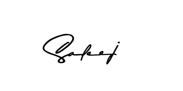 Make a beautiful signature design for name Saleej. With this signature (Asem Kandis PERSONAL USE) style, you can create a handwritten signature for free. Saleej signature style 9 images and pictures png