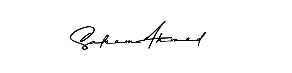 Make a beautiful signature design for name Saleem Ahmed. Use this online signature maker to create a handwritten signature for free. Saleem Ahmed signature style 9 images and pictures png