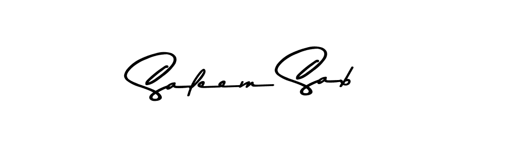 How to make Saleem Sab signature? Asem Kandis PERSONAL USE is a professional autograph style. Create handwritten signature for Saleem Sab name. Saleem Sab signature style 9 images and pictures png