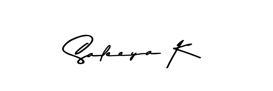 Create a beautiful signature design for name Saleeya K. With this signature (Asem Kandis PERSONAL USE) fonts, you can make a handwritten signature for free. Saleeya K signature style 9 images and pictures png