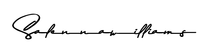 An effortless, minimalist signature concept for Salennawilliams using Asem Kandis PERSONAL USE design. Clean lines that look great on any document. Salennawilliams signature style 9 images and pictures png