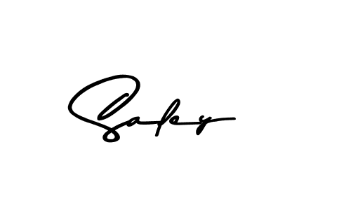 Use a signature maker to create a handwritten signature online. With this signature software, you can design (Asem Kandis PERSONAL USE) your own signature for name Saley. Saley signature style 9 images and pictures png