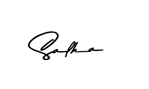 This is the best signature style for the Salha name. Also you like these signature font (Asem Kandis PERSONAL USE). Mix name signature. Salha signature style 9 images and pictures png