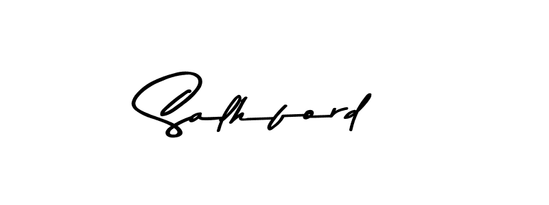 Use a signature maker to create a handwritten signature online. With this signature software, you can design (Asem Kandis PERSONAL USE) your own signature for name Salhford. Salhford signature style 9 images and pictures png