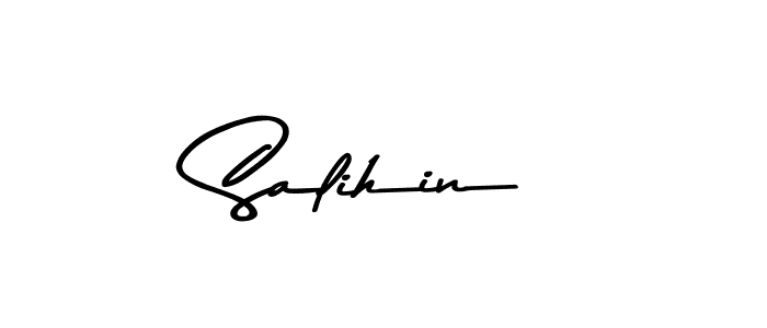 Create a beautiful signature design for name Salihin. With this signature (Asem Kandis PERSONAL USE) fonts, you can make a handwritten signature for free. Salihin signature style 9 images and pictures png