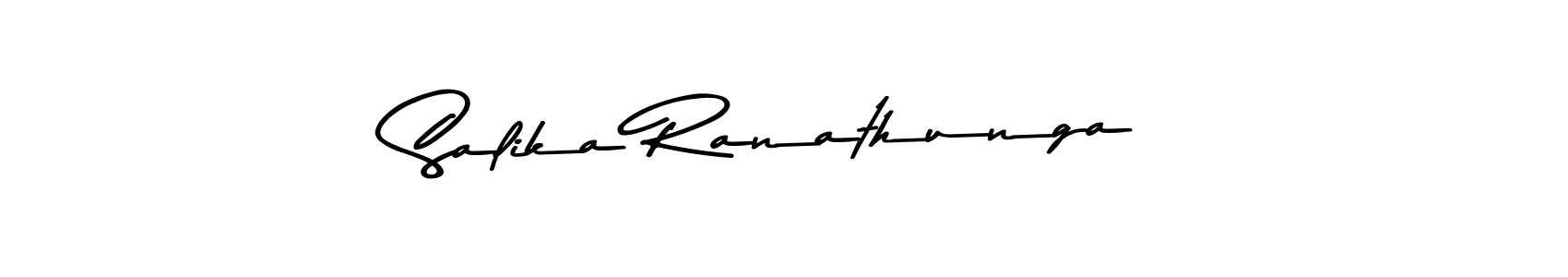 Also You can easily find your signature by using the search form. We will create Salika Ranathunga name handwritten signature images for you free of cost using Asem Kandis PERSONAL USE sign style. Salika Ranathunga signature style 9 images and pictures png