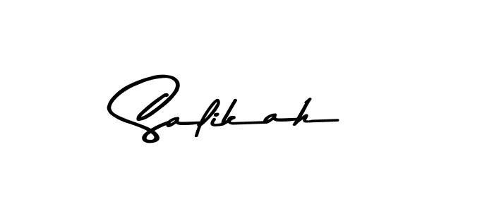 You should practise on your own different ways (Asem Kandis PERSONAL USE) to write your name (Salikah) in signature. don't let someone else do it for you. Salikah signature style 9 images and pictures png